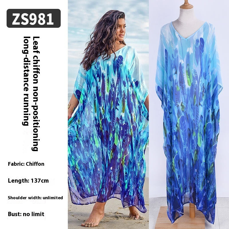 🌴 Robe Longue de Plage Transparente – Léger, Élégant & Bohème