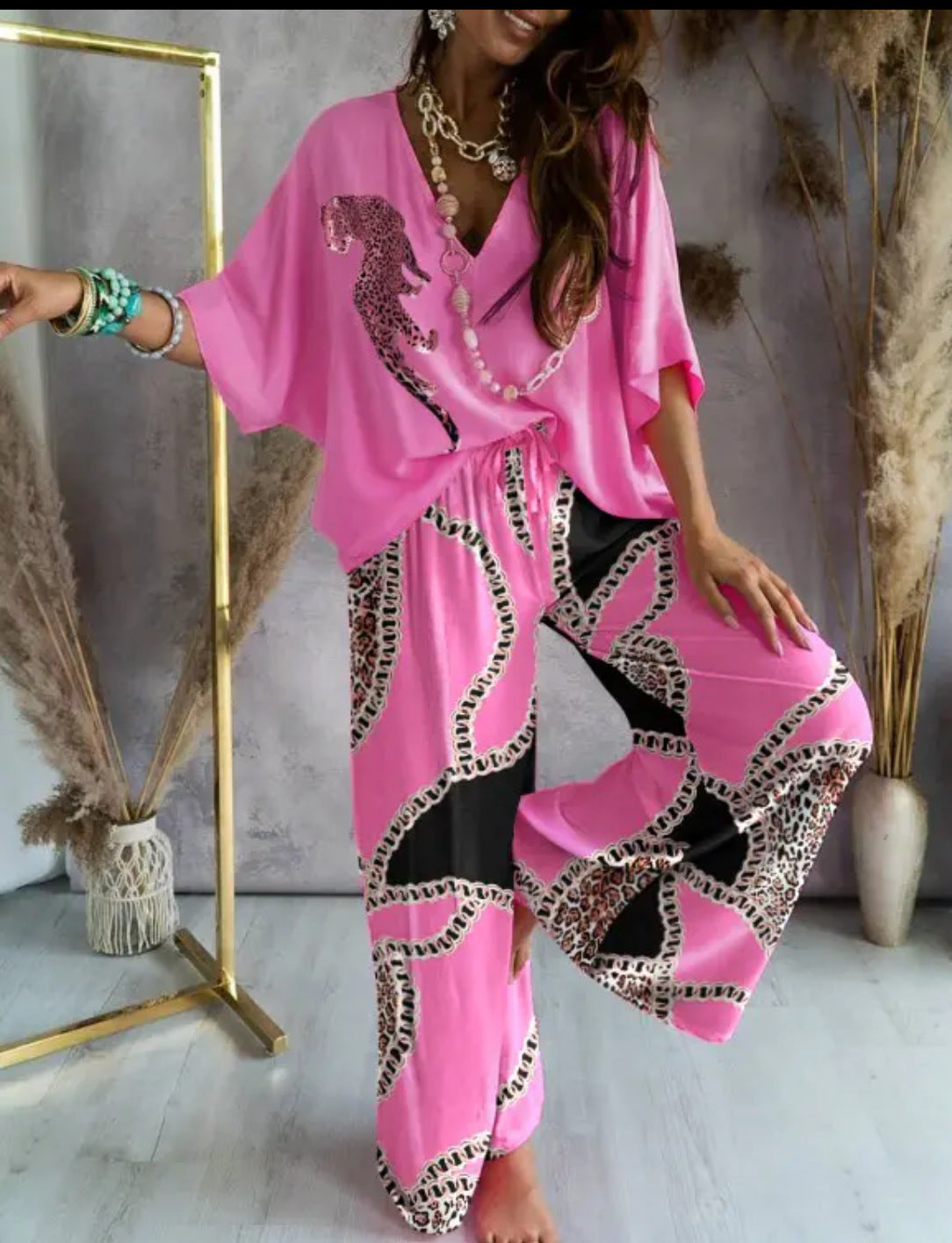 đ Ensemble DĂ©contractĂ© Haut Chauve-souris & Pantalon â Style Libre & Confort ĂlĂ©gant