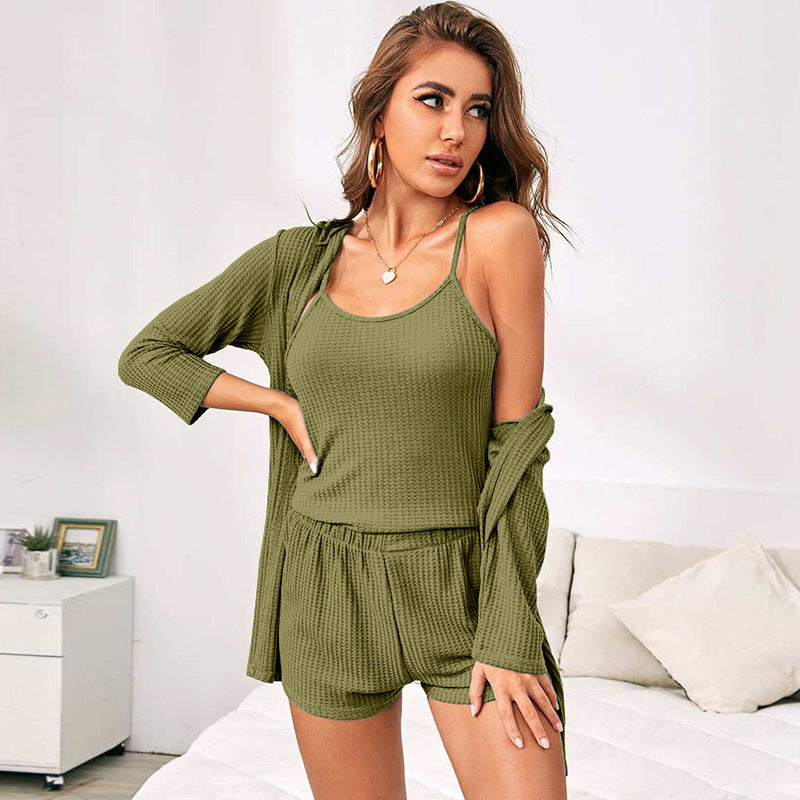 🛋️ Ensemble Homewear 3 Pièces – Confort Élégant Pour la Maison & Bien Plus