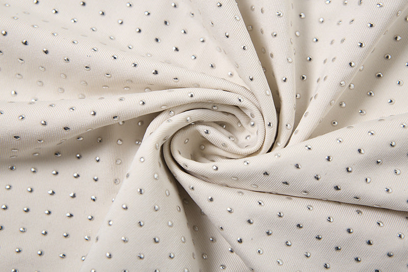 Robe Sexy Halter Moulante à Dos Nu et Décolleté Plongeant