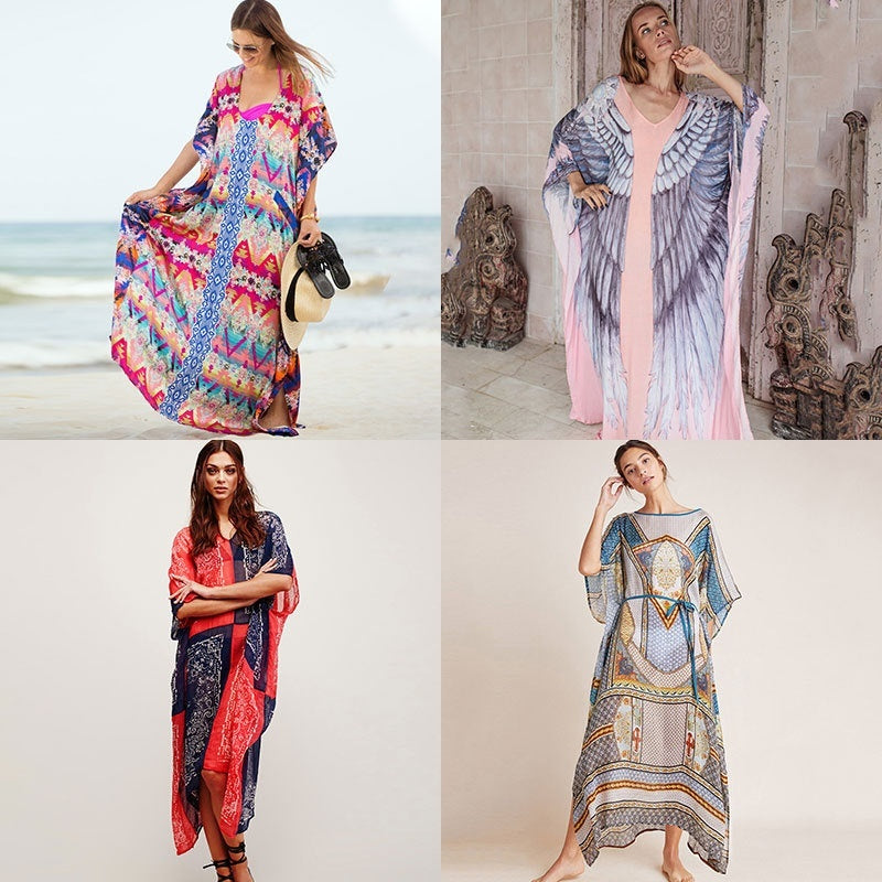 🌴 Robe Longue de Plage Transparente – Léger, Élégant & Bohème