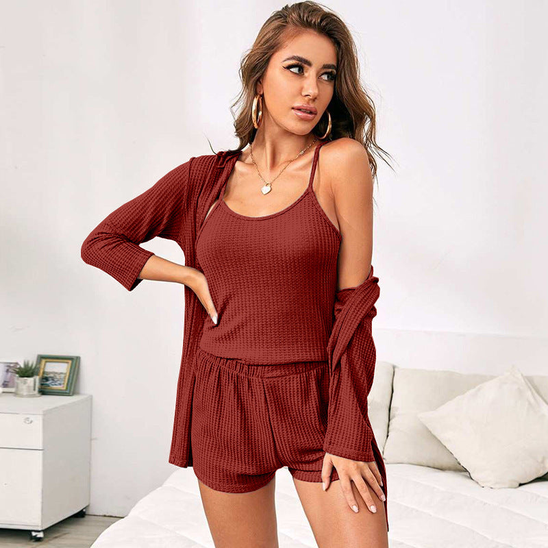🛋️ Ensemble Homewear 3 Pièces – Confort Élégant Pour la Maison & Bien Plus