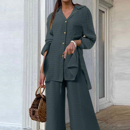 Ensemble Décontracté à Poches – 2 Pièces Chic & Confortables