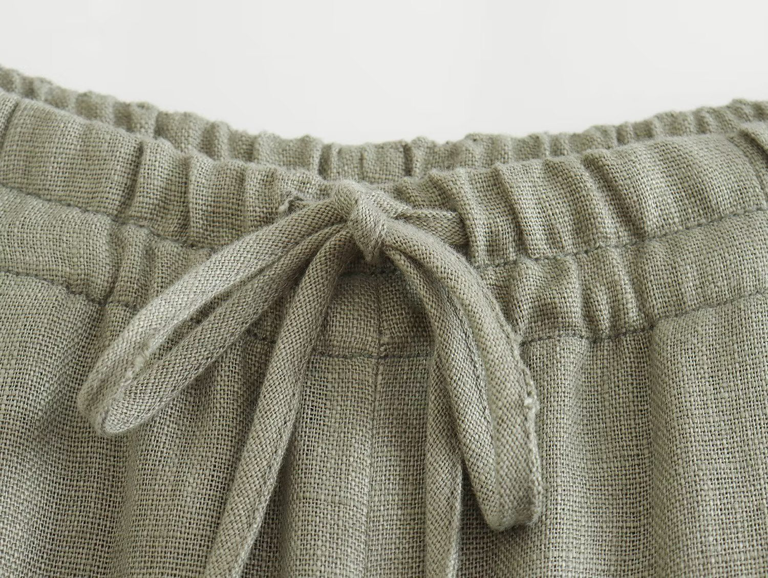 Ensemble Gilet Lin Ceinturé – Style Urbain Élégant