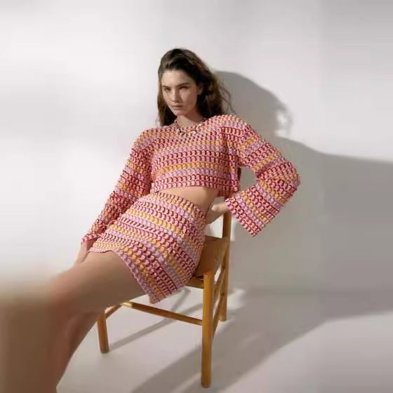 Ensemble Dentelle Taille Découverte – Élégance Audacieuse & Vibe Street Chic