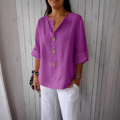 Chemise Maryline Décontractée En Lin