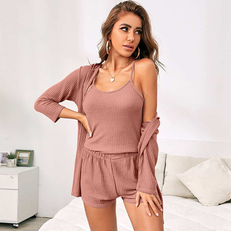 🛋️ Ensemble Homewear 3 Pièces – Confort Élégant Pour la Maison & Bien Plus