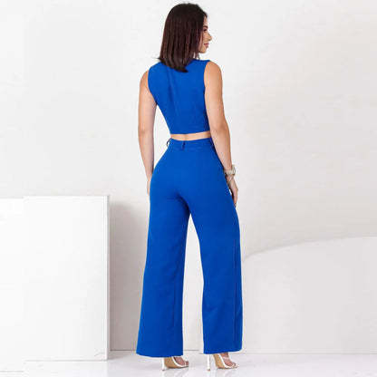 💃 Ensemble Sans Manches Slim – Élégance Moderne & Allure Socialite