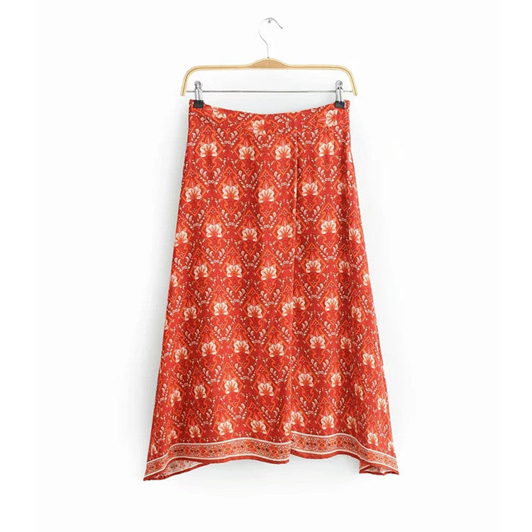 Ensemble Bohème 2 Pièces – Robe Fluide & Haut Léger en Coton