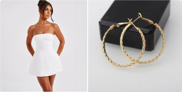 Robe Tube d’Été – Dos Nu, Couleur Unie, Style Slim & Sexy
