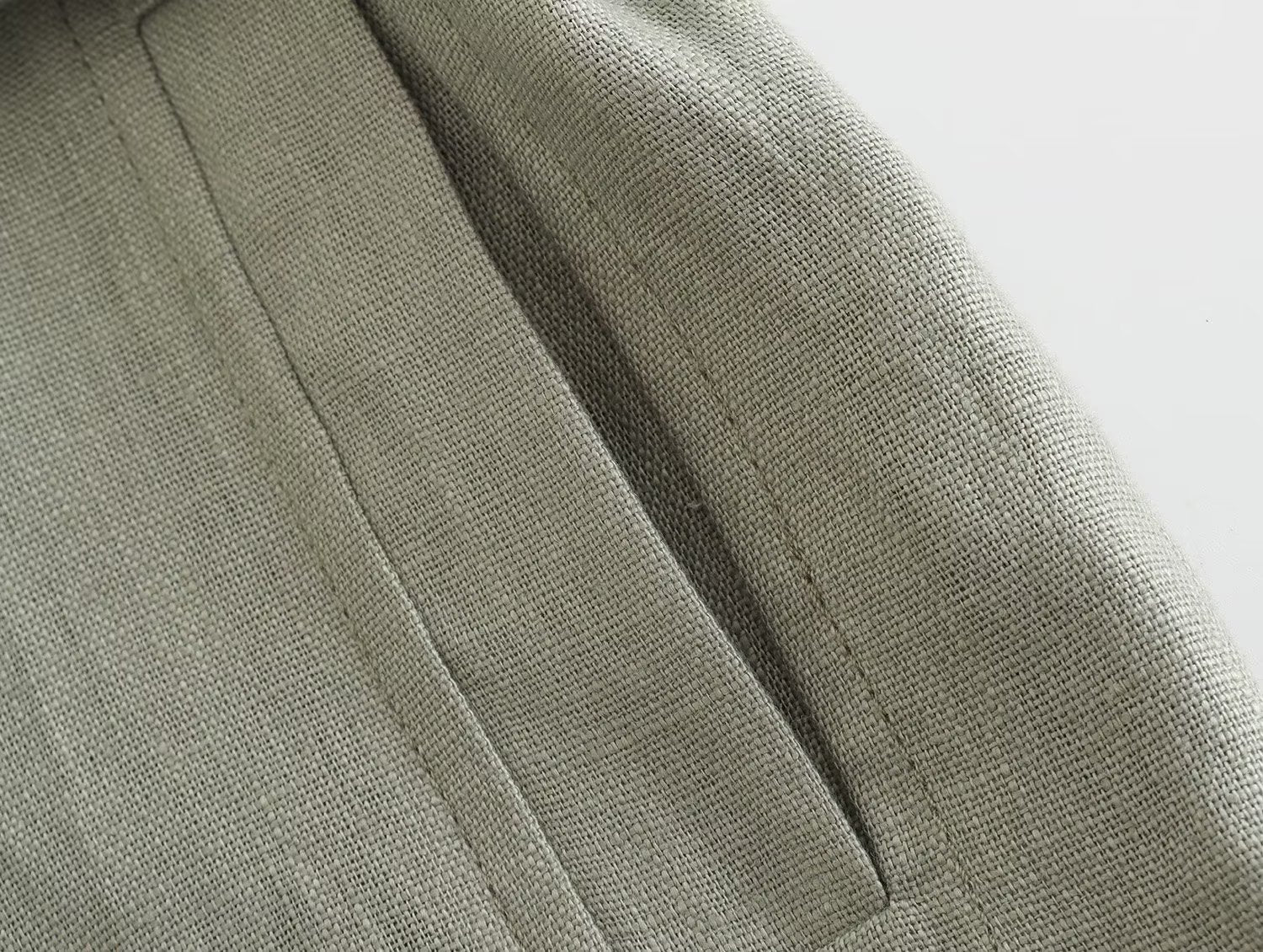 Ensemble Gilet Lin Ceinturé – Style Urbain Élégant