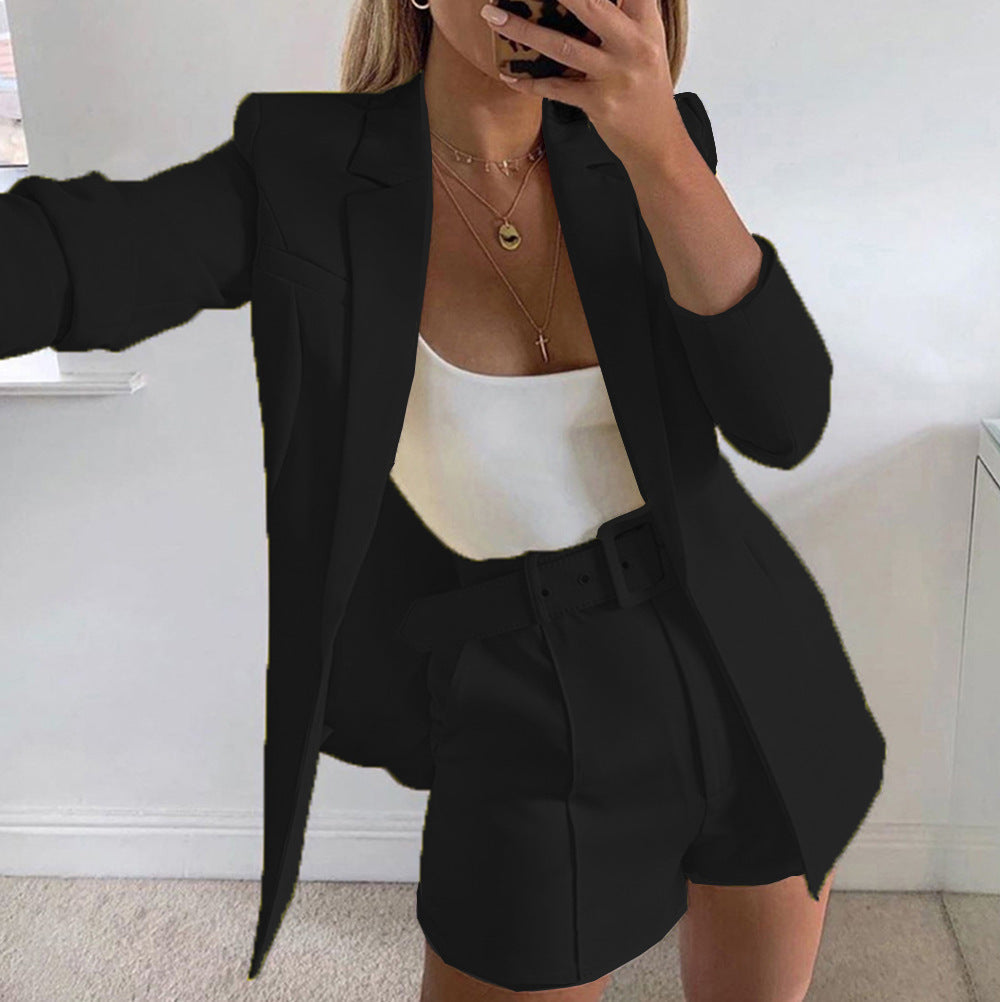 🖤 Ensemble Casual Plissé aux Épaules – Élégance Minimaliste & Tendance Décontractée