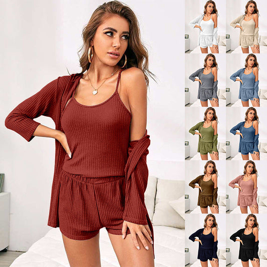🛋️ Ensemble Homewear 3 Pièces – Confort Élégant Pour la Maison & Bien Plus