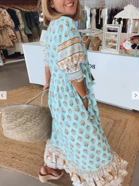 Robe Bohémienne Avec Cache-Ventre