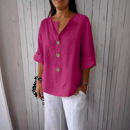 Chemise Maryline Décontractée En Lin