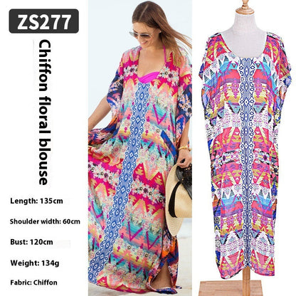 🌴 Robe Longue de Plage Transparente – Léger, Élégant & Bohème