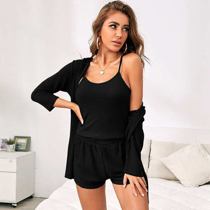 🛋️ Ensemble Homewear 3 Pièces – Confort Élégant Pour la Maison & Bien Plus