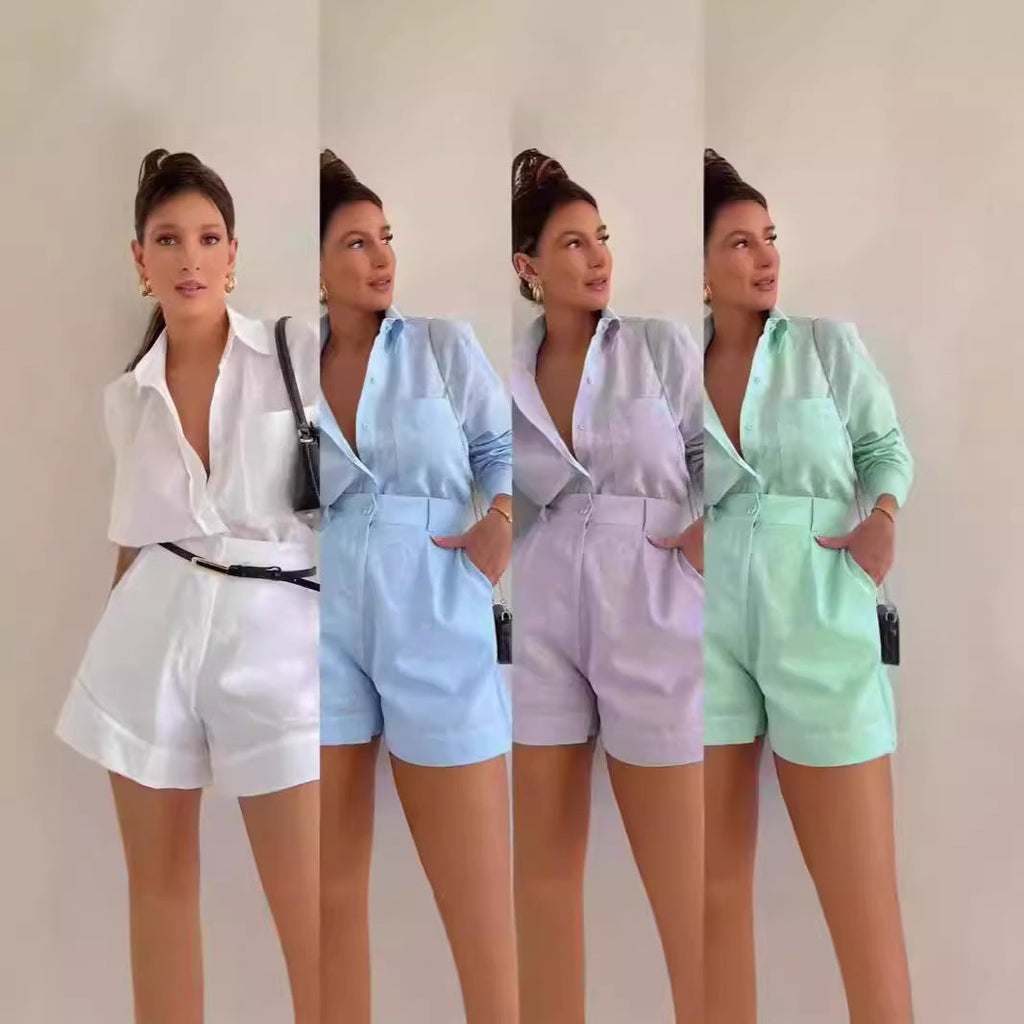 Ensemble décontracté uni pour femme – Chic, léger et stylé