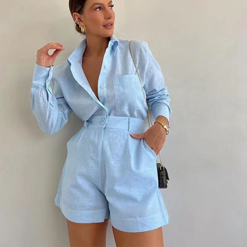 Ensemble décontracté uni pour femme – Chic, léger et stylé