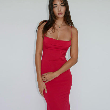 Mini-Robe Été Dos Nu – Bretelles Fines, Style Minimaliste