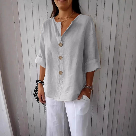 Chemise Maryline Décontractée En Lin