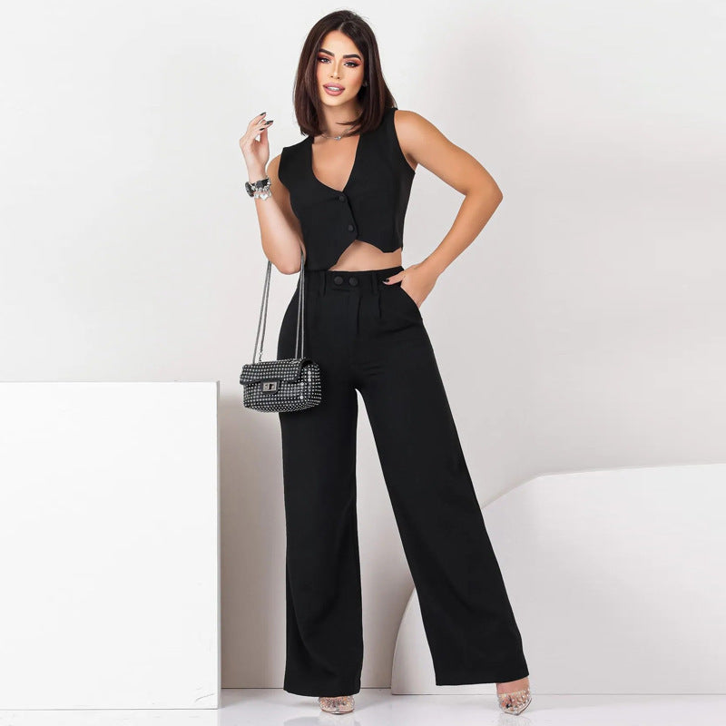 💃 Ensemble Sans Manches Slim – Élégance Moderne & Allure Socialite