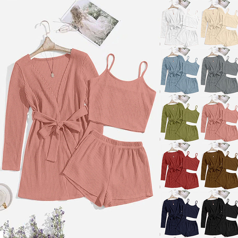 🛋️ Ensemble Homewear 3 Pièces – Confort Élégant Pour la Maison & Bien Plus